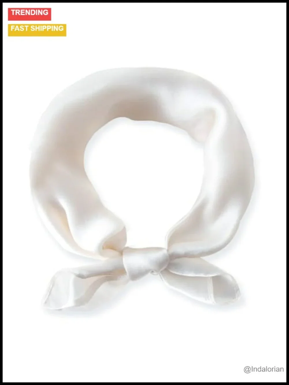 100% Mulberry Silk Square Scarf - 21'' Neckerchief Fashion Scarf